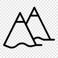 peak, summit, mountains, alpine icon svg