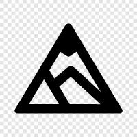 peak, summit, ridge, ridge line icon svg