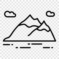 peak, summit, top, high icon svg