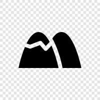 peak, summit, range, wilderness icon svg