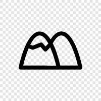 peak, summit, crag, cliff icon svg