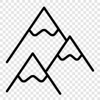 peak, summit, high, lonely icon svg