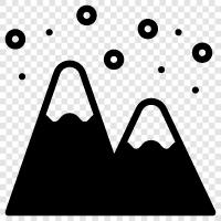 tepe, summit, range, peak ikon svg