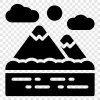 peak, summit, ridge, Mountain icon svg