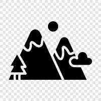 peak, mountains, summit, range icon svg