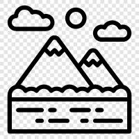 peak, summit, ridge, hill icon svg