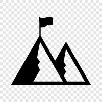 Peaks, Highs, Mountain Range, Rocky icon svg