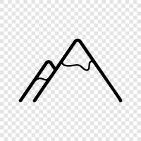 peaks, summits, ranges, hills icon svg