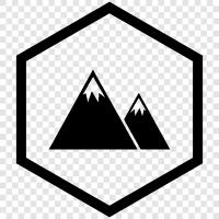 peaks, summits, ranges, hills icon svg