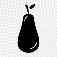 Pear Shape: Round, Oval, or PearShaped, Pear icon svg