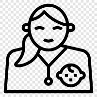 pediatrician care, pediatrician office, pediatrician services, pediatrician training icon svg