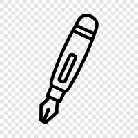 Pen, Writing, Paper, Pencil icon svg