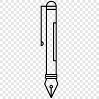 Kalem, Yazma Enstrümanı, Kırtasiye, Stylus ikon svg