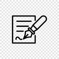 Pencil, Paper, Writing, Drawing icon svg