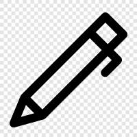 Pencil, Writing, Drawing, Paper icon svg