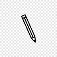 pencils, lead, drawing, sketching icon svg