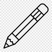 pencils, lead, graphite, writing icon svg