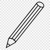 pencils, lead, graphite, drawing icon svg