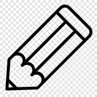 pencils, writing, drawing, school icon svg