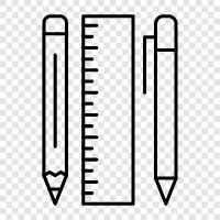 pencils, pens, paper, journals icon svg