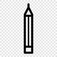 pencils, lead, drawing, artist icon svg