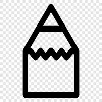 pencils, lead, drawing, sketching icon svg