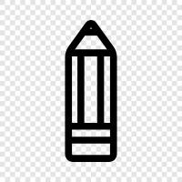 pencils, writing, drawing, school icon svg