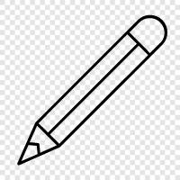 pencils, lead, graphite, black icon svg