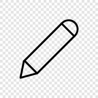 pencils, writing, drawing, school icon svg