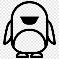 penguin book, penguin books, penguin reading, Penguin icon svg