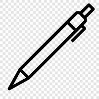 penmanship, writing instruments, ink, paper icon svg