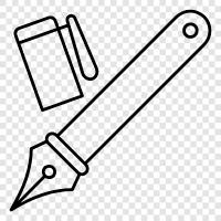 penmanship, writing instruments, writing, writing tools icon svg