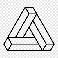 Penrose tessellation, Penrose tiling, Penrose Dod, Penrose Triangle icon svg