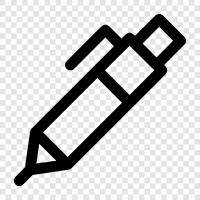 pens, writing instruments, ink pens, ballpoint pens icon svg