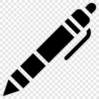 pens, writing instruments, ink pens, ballpoint pens icon svg