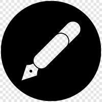 pens, writing instruments, writing, ink icon svg