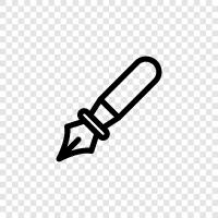 pens, writing instruments, drawing instruments, stationeries icon svg