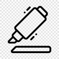 pens, highlighters, pens for writing, pens for drawing icon svg