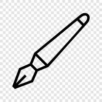 pens, writing instruments, writing, drawing icon svg