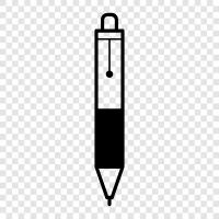 Pens, Writing Instruments, Ball Point Pen icon svg