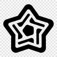 Fünfeck, Stern, Form, fünf symbol