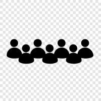 people, collective, assembly, team icon svg