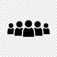 people, collective, team, society icon svg