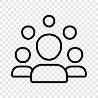 people, gathering, masses, congregation icon svg