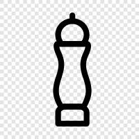 Pepper Mill, Pepper Shaker, Pepper Mill for Food, Pepper Grinders icon svg