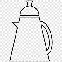 Perkolatoren, Kaffee, Kaffeemaschine, Kaffeekanne symbol