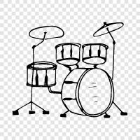 Percussion, Music, Technique, Drum icon svg