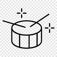 percussion, beats, music, rhythm icon svg