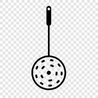 perforated spoons, perforated cookware, perforated, perforated spoon icon svg