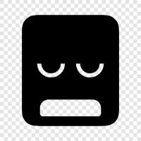 perplexed, anxious, stressed, frustrated icon svg